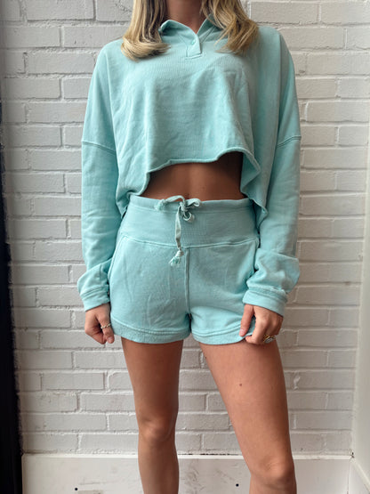 HIGH-WAISTED HENLEY SHORT