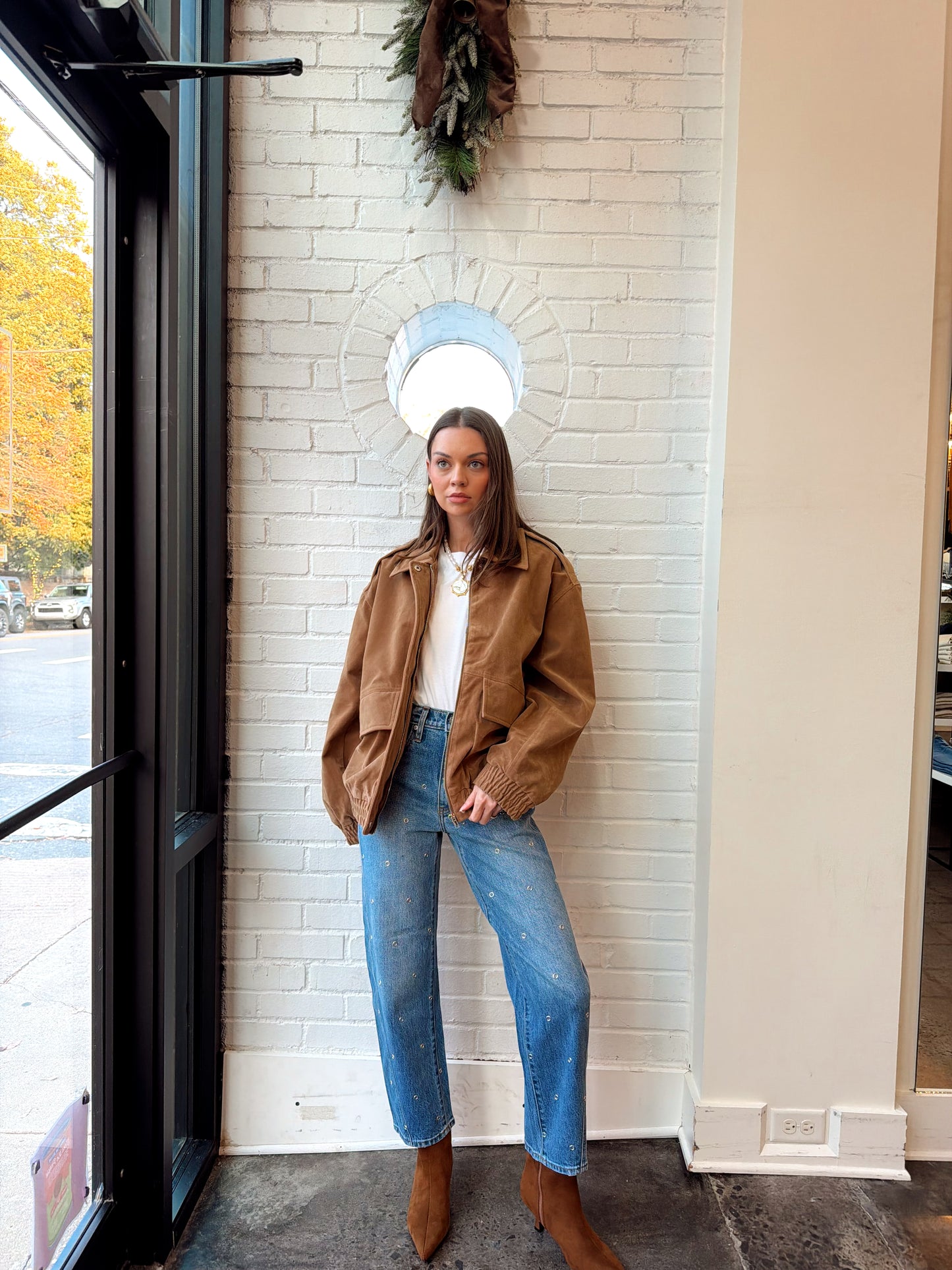 COLLARED SIDE POCKETS JACKET