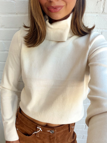 BABYSOFT TURTLENECK PULLOVER SWEATER