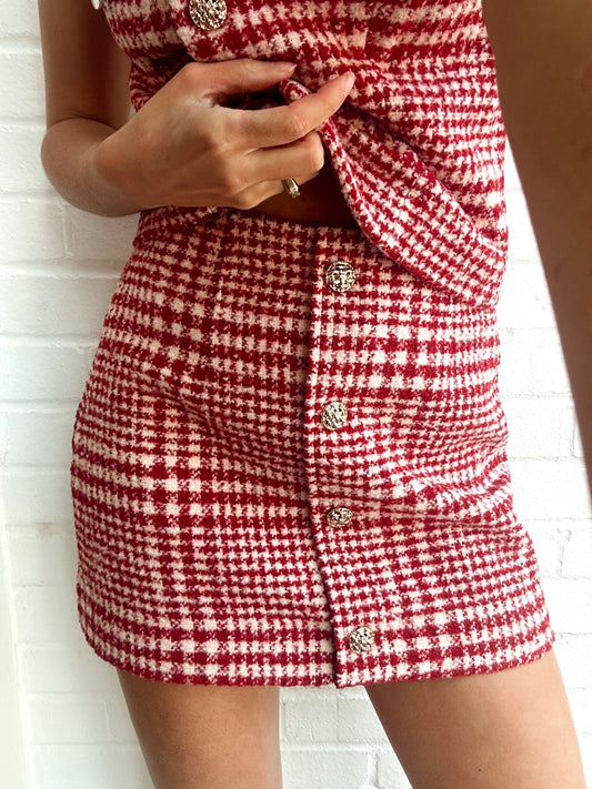 BRUSHED HOUNDSTOOTH MINI
