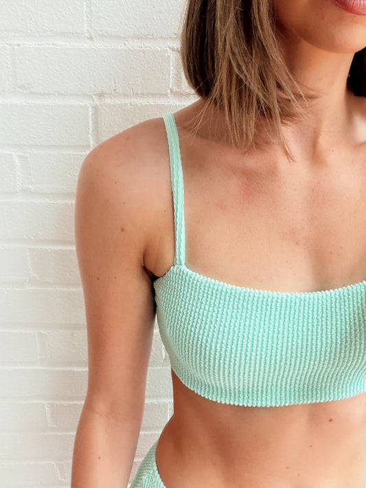 DESTIN TOP- JELLY MINT SCRUNCH