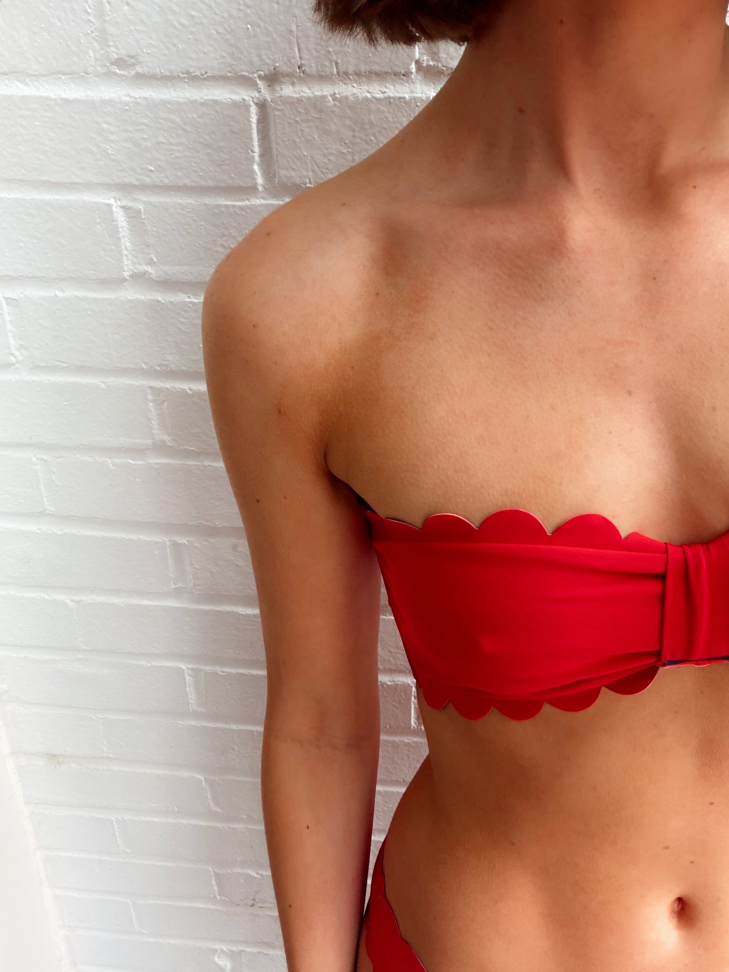 REVERSIBLE SCALLOP BANDEAU