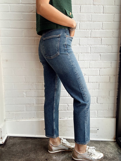 90'S PINCH WAIST CROP- OVERCAST