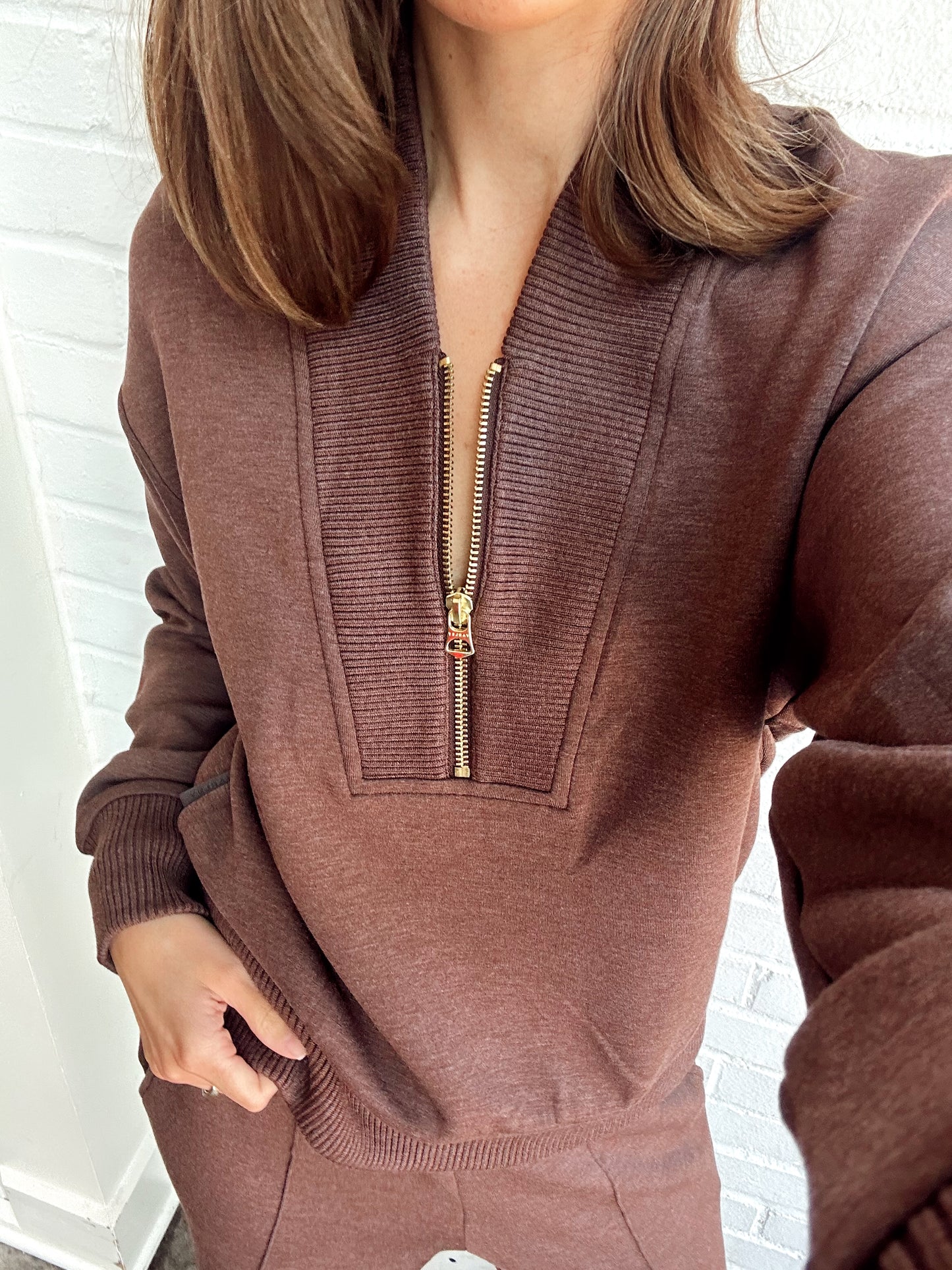 SALLY HALF ZIP SWEAT
