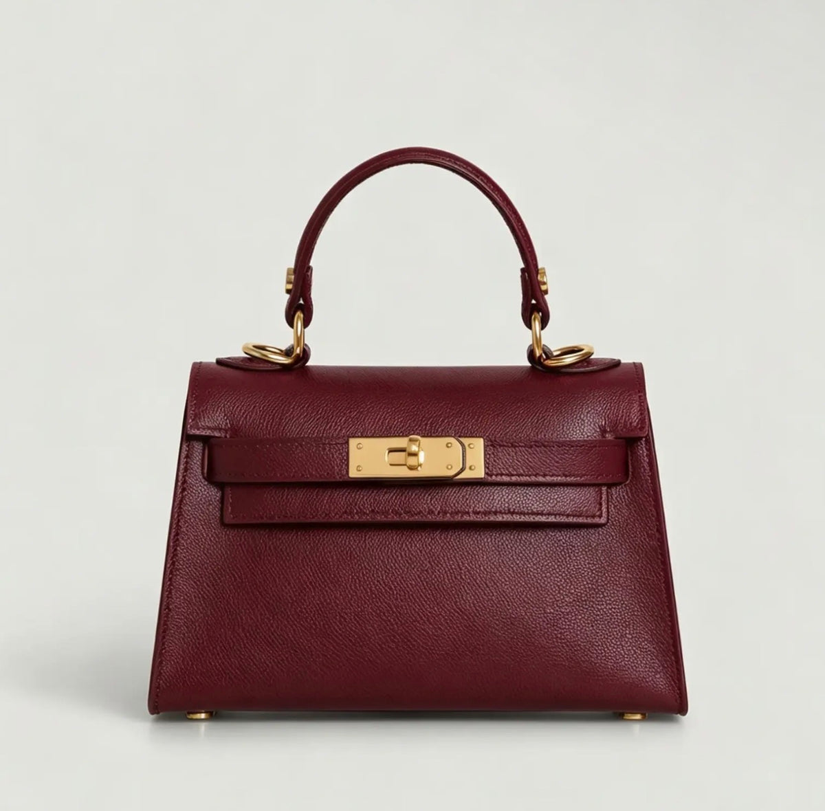 GENUINE EPSOM LEATHER HANDBAG