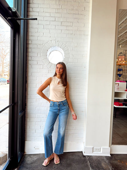 ARID CUTOUT KNIT TANK