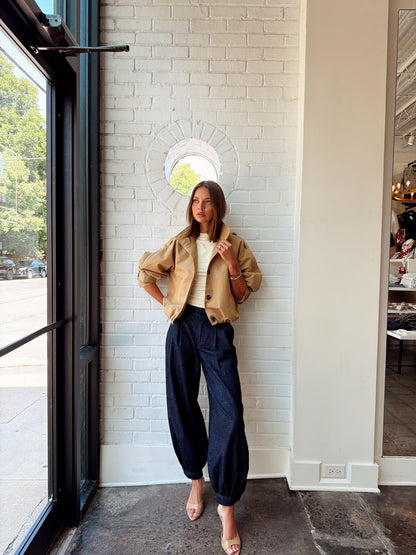 BALLOON DENIM TROUSER