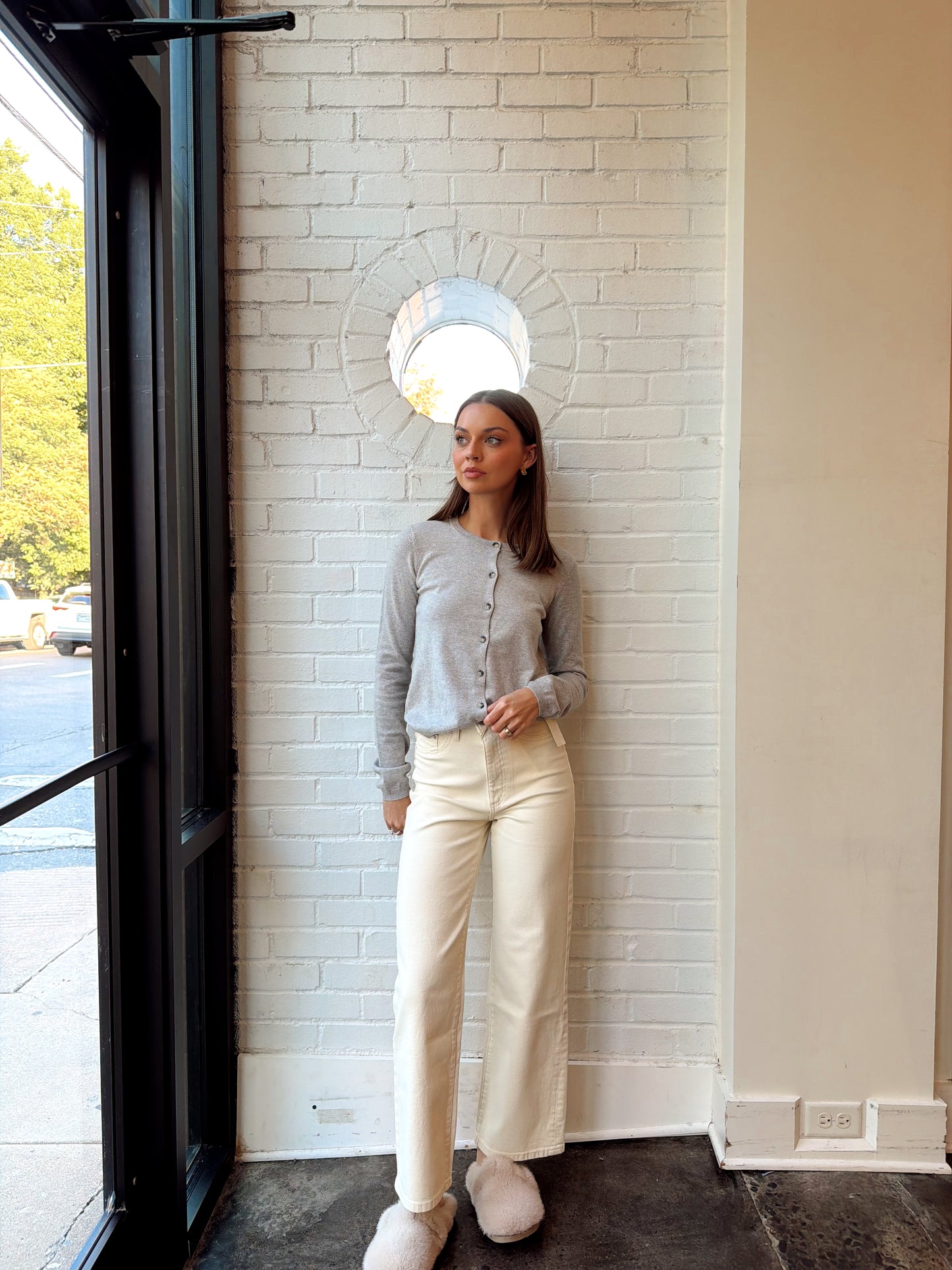 MOIRA COTTON CASHMERE CARDIGAN