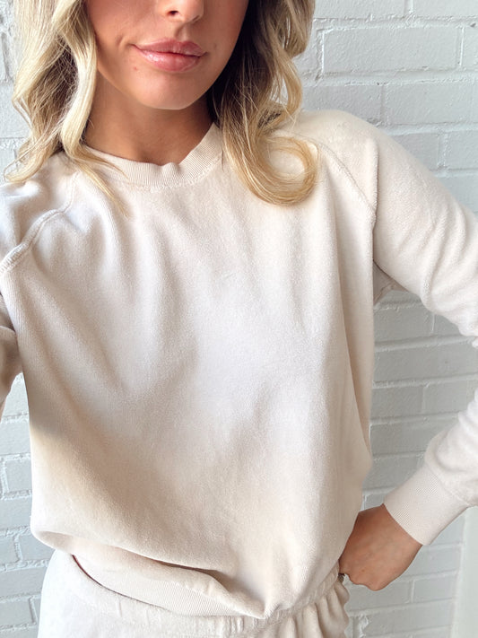 STELLA VELOUR SHRUNKEN SWEATSHIRT