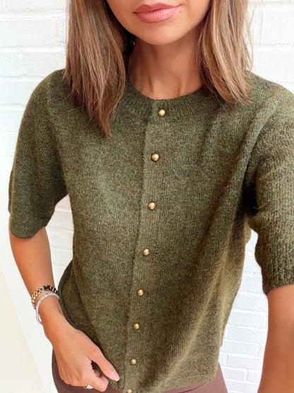 SHORT SLEEVE CARDIGAN