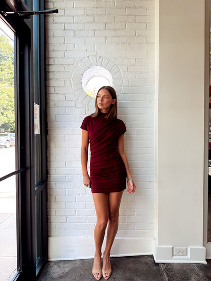 ARABELLA DRAPED MINI DRESS