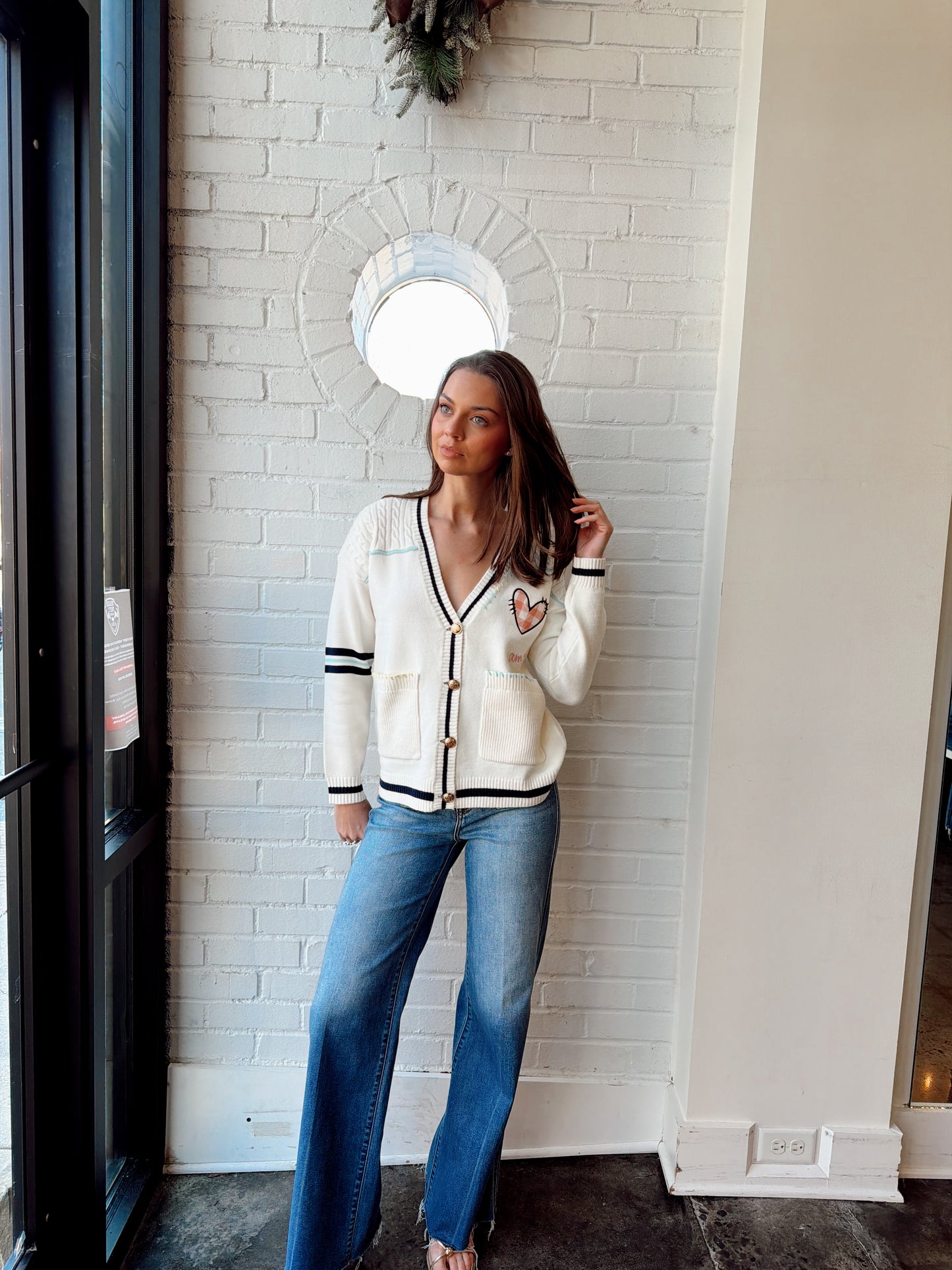 HEART PATCHWORK CARDI