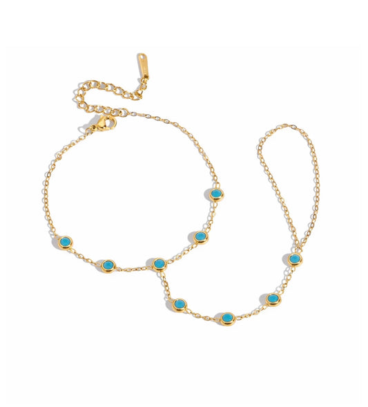 TURQUOISE HAND CHAIN