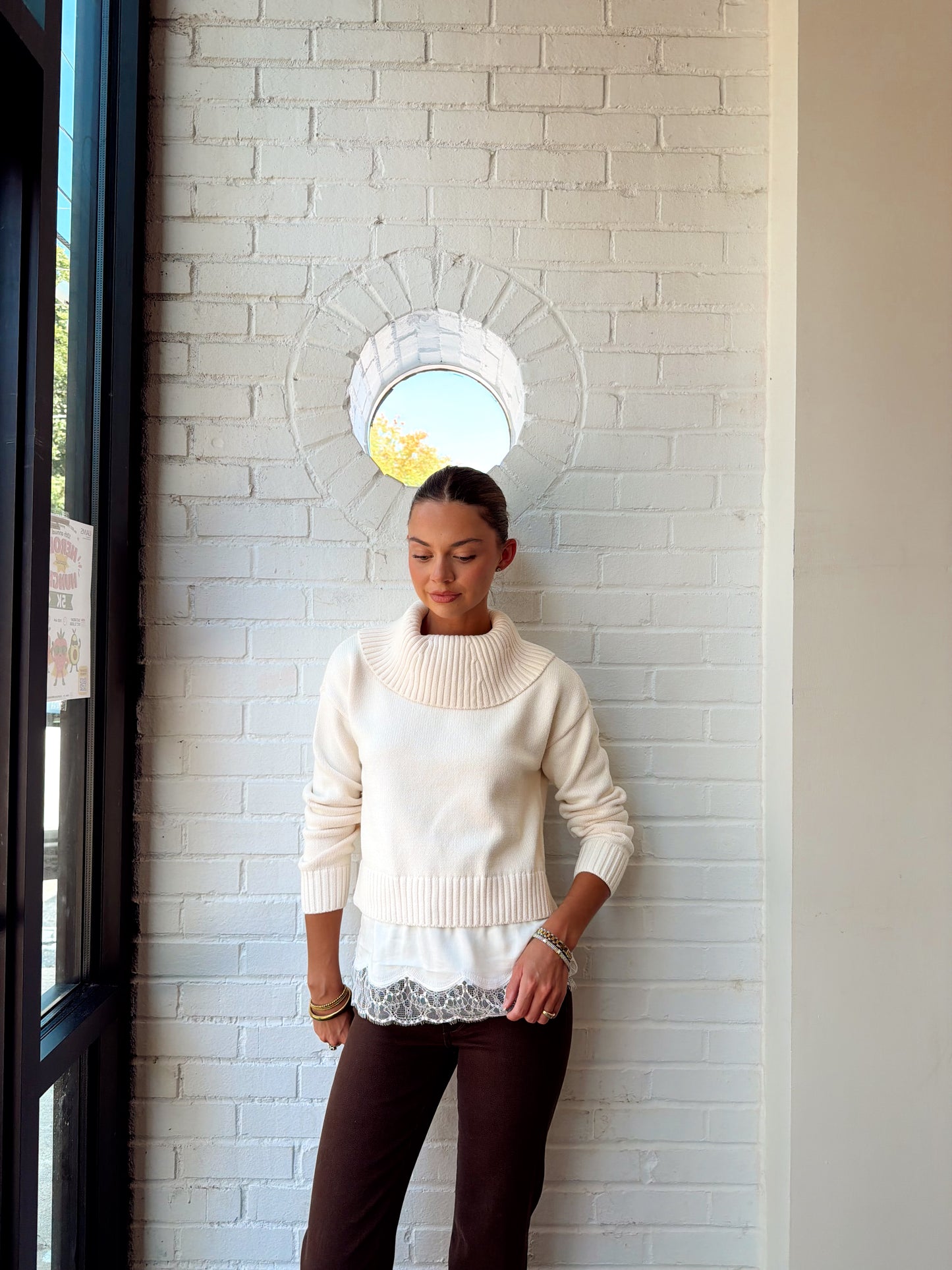 COWL KNIT TWOFER
