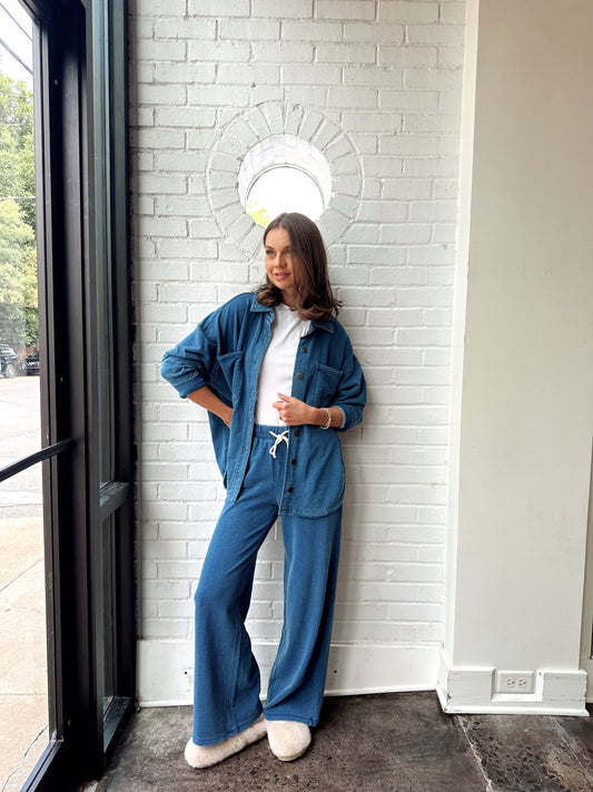 ALL DAY KNIT DENIM JACKET