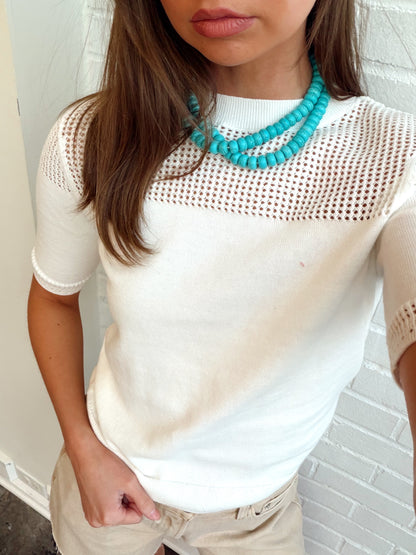 MIX STITCH TEE