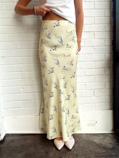 HARPER FLEUR BIAS MIDI SKIRT