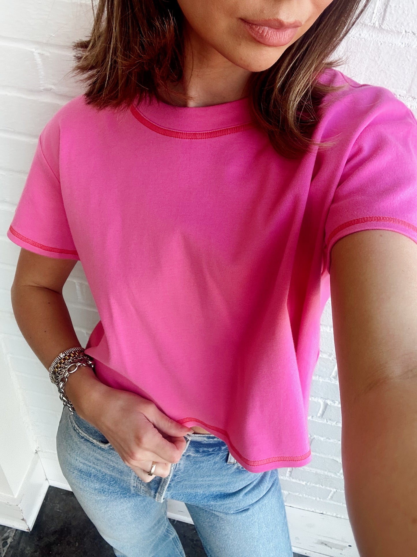 LENI CROPPED TEE