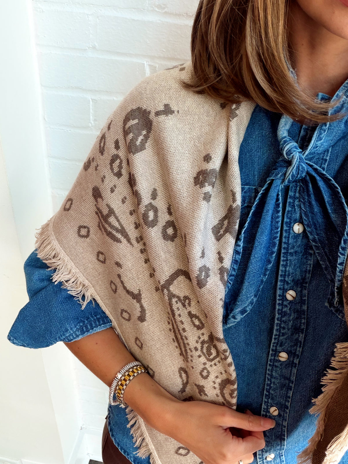 LUMMIE SCARF- WHEAT