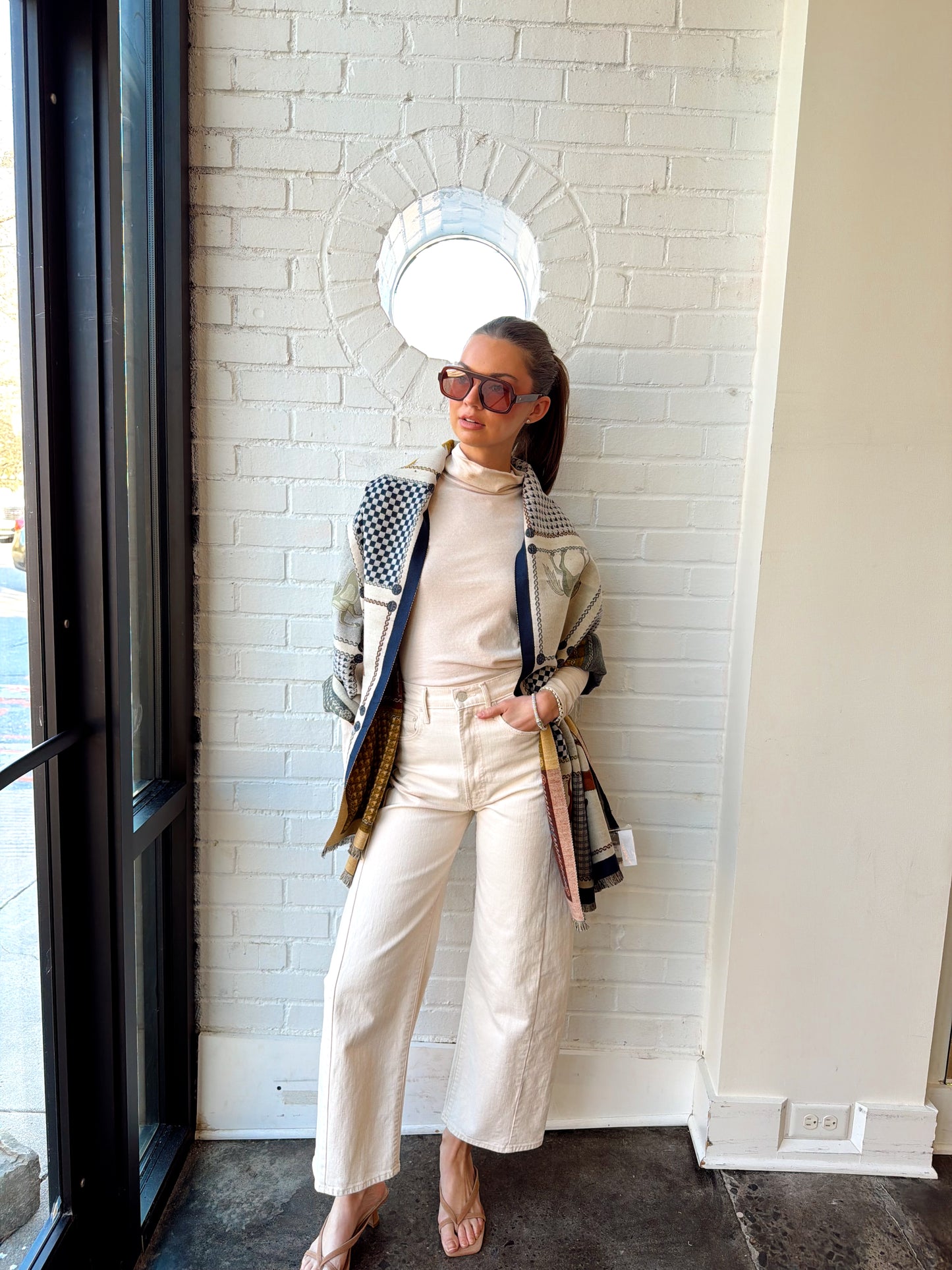 BLUE EQUINE REVERSIBLE WRAP