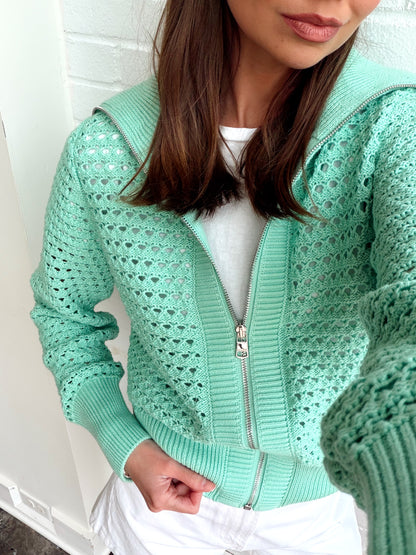 ELOISE FULL ZIP KNIT