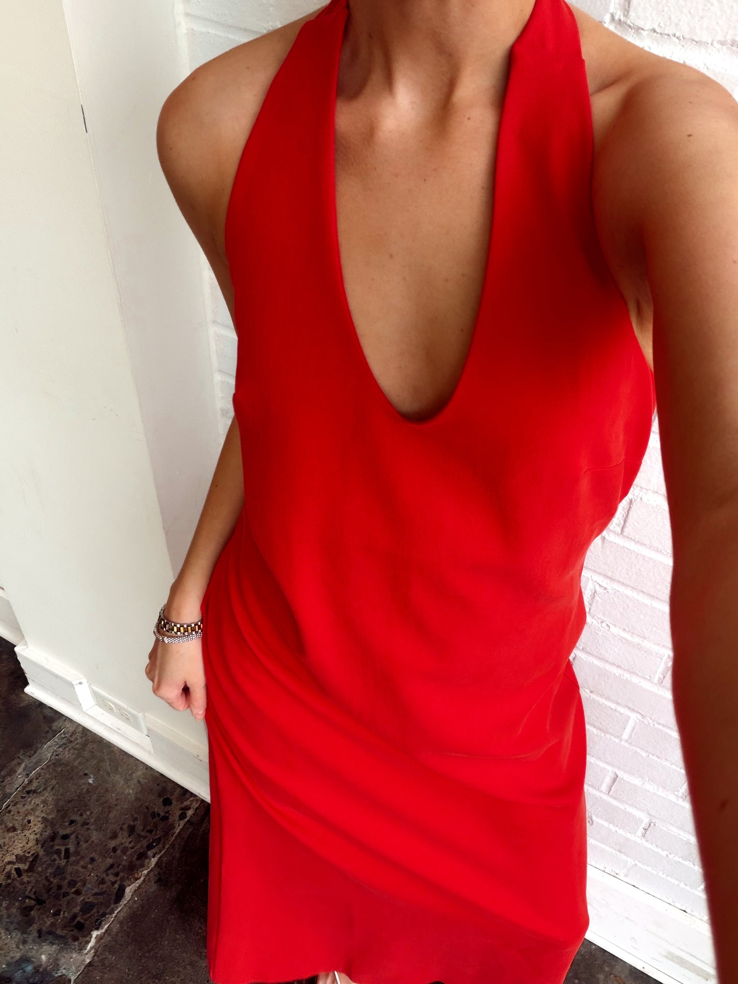 ABRIA HALTER DRESS