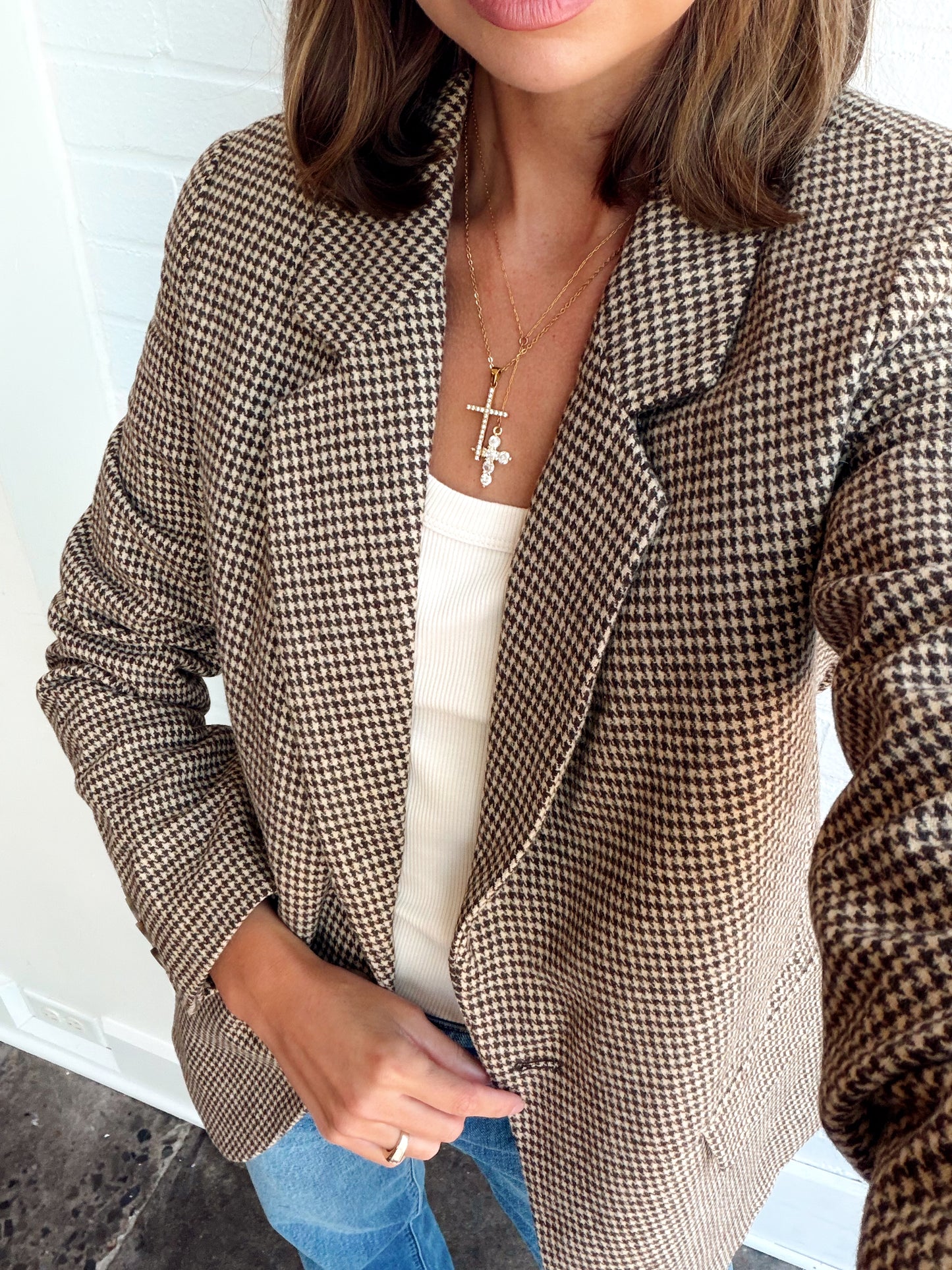 EVAN CHECK BLAZER
