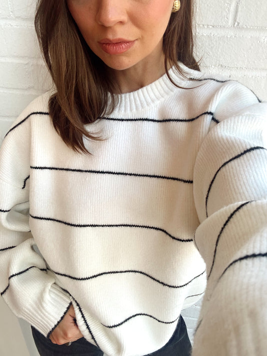 RIDDLEY STRIPED SWEATER