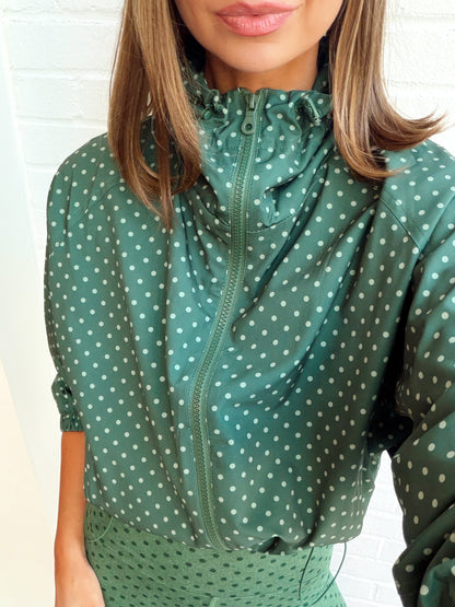 CASEN JACKET PINE POLKA DOT