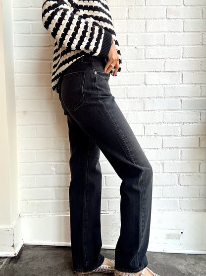 CASSIE SUPER HIGH RISE STRAIGHT- STORMY