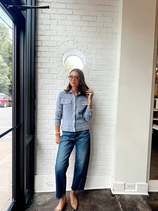 DASH WESTERN SWEATER BUTTON UP