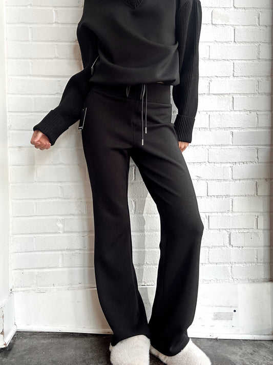 FLORINE SOFT KNIT PULL ON FLARE PANT