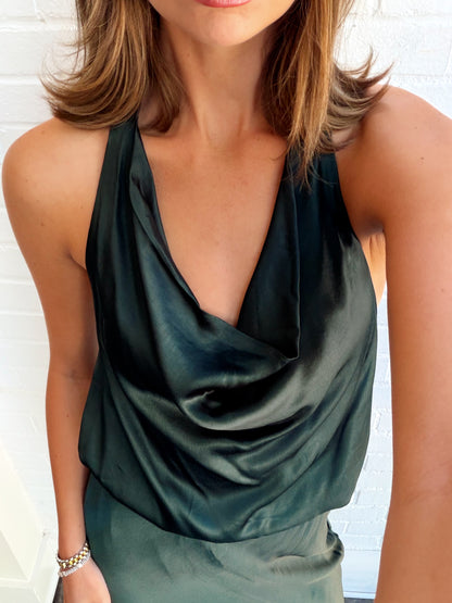 COWL HALTER TOP