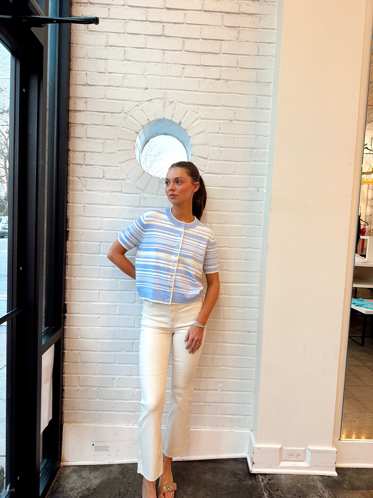 ROSAMUND STRIPED CARDIGAN