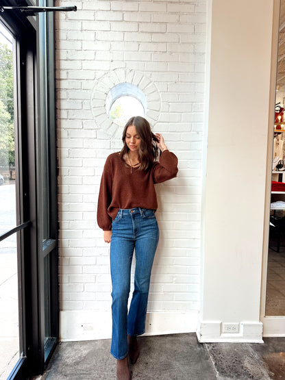 VHARI KNIT VNECK PULLOVER