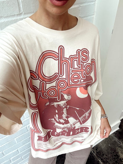 CHRIS STAPLETON HIGHER TOUR O/S TEE