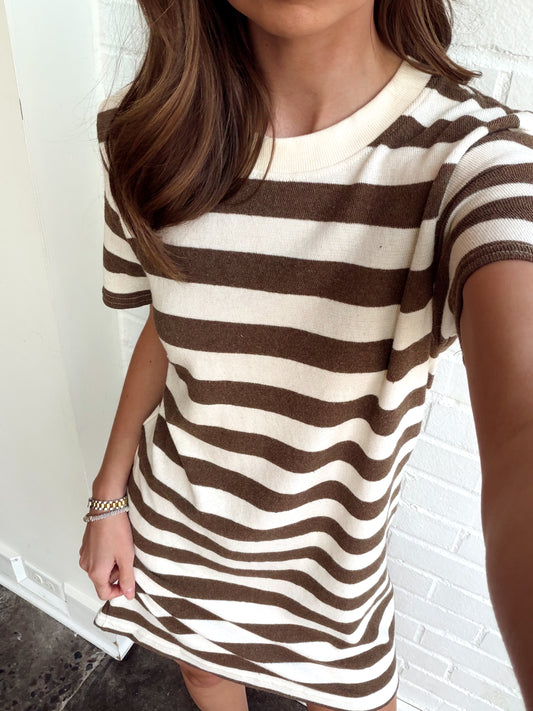 RHETT RUGBY SS CREW TEE DRESS