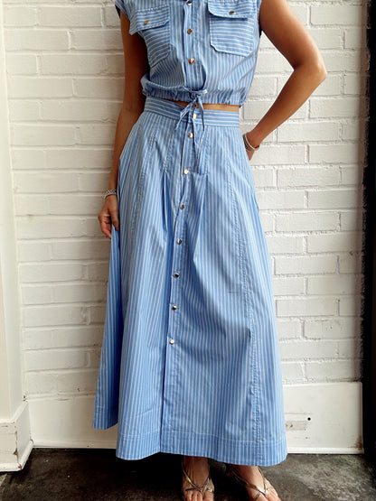 EDEN BUTTON DOWN SKIRT