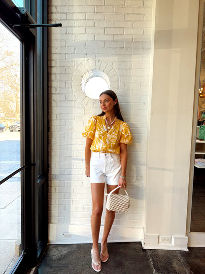 JONI FLORAL IDARA BUTTON DOWN