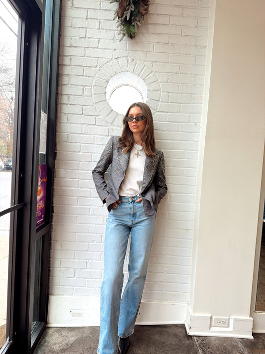 ZOE RHINESTONE BLAZER