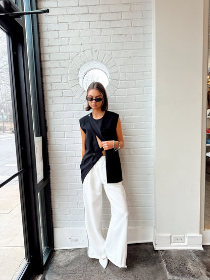 SIDE STRIPE WIDE LEG PANT