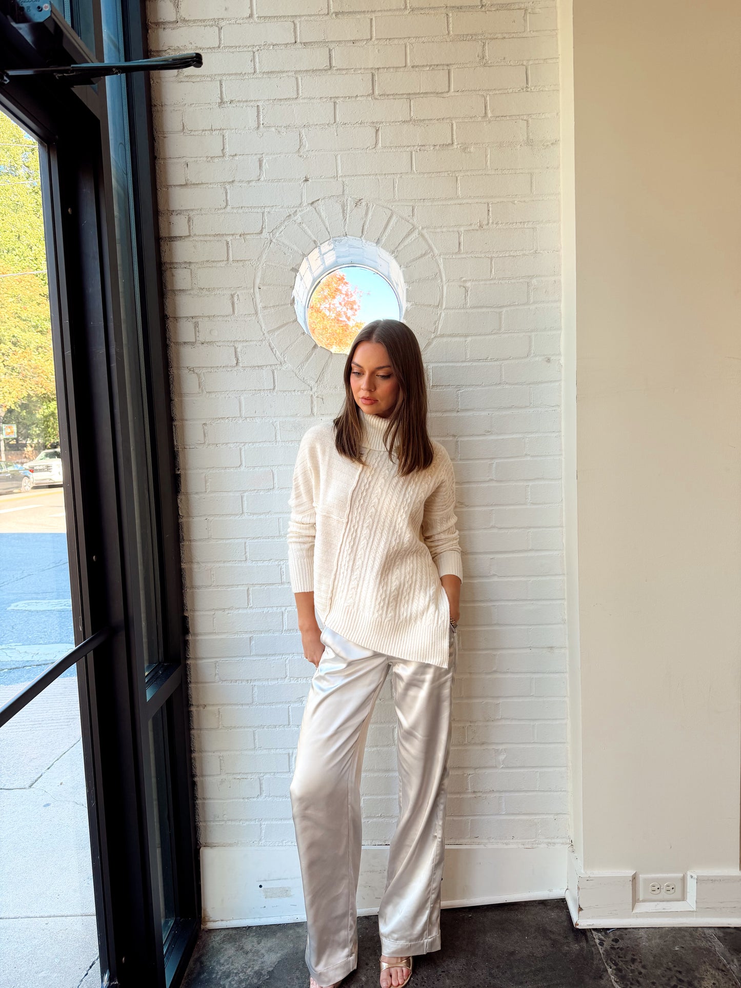 MODERN SATIN TROUSER