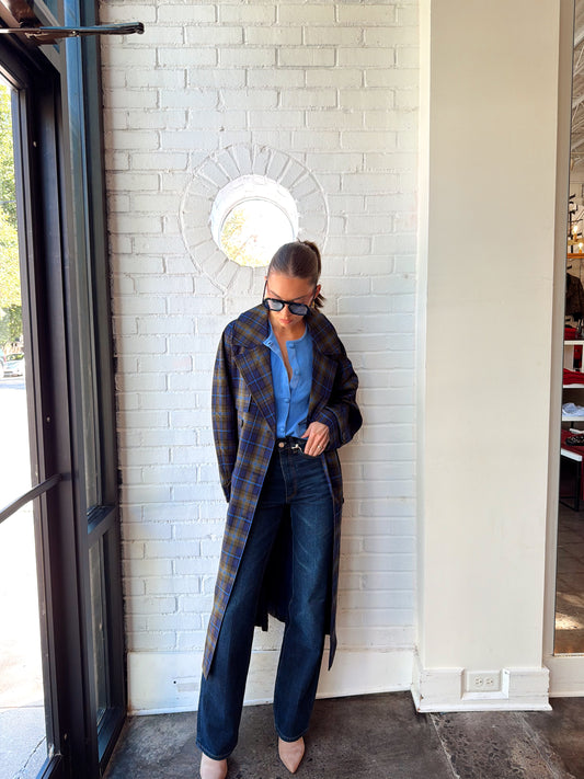 HERITAGE PLAID TRENCH