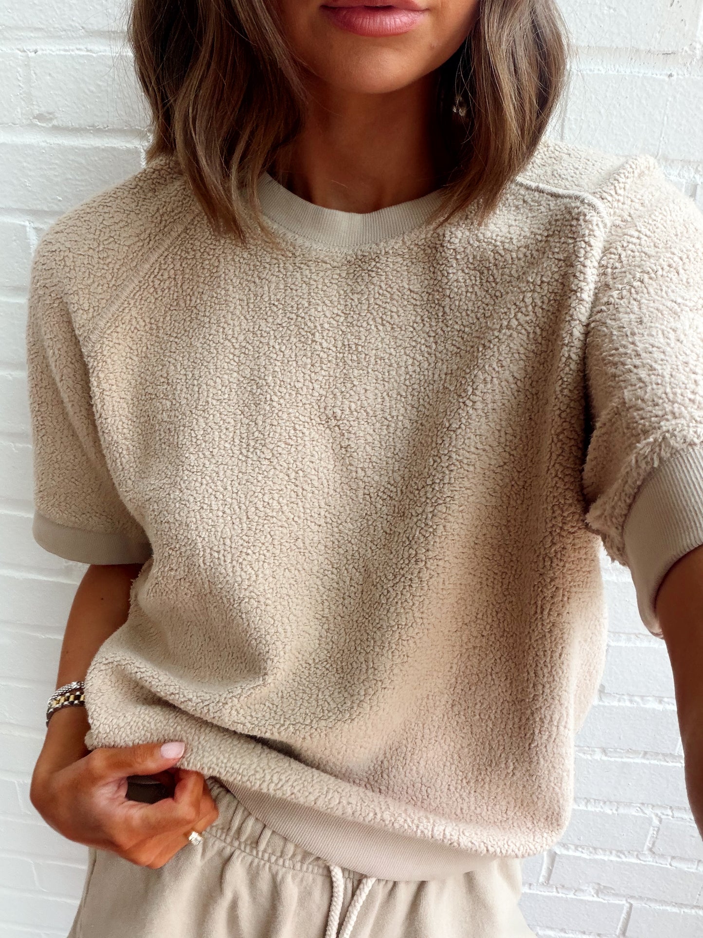 KENNEDY FLEECE SS CREW NECK SWEATSHIRT