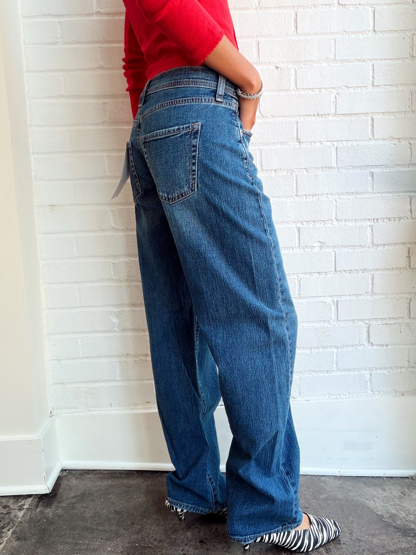 REPLAY LOW RISE V-WAIST SOFT BARREL