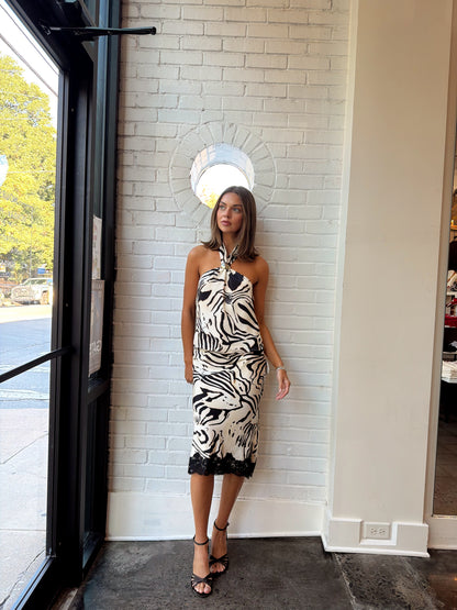 XANDRA ZEBRA ABSTRACT SKIRT