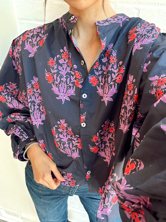 JAZMINE DARK FLORAL TOP
