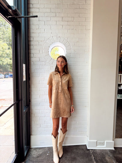 LEONE SUEDE MINI DRESS
