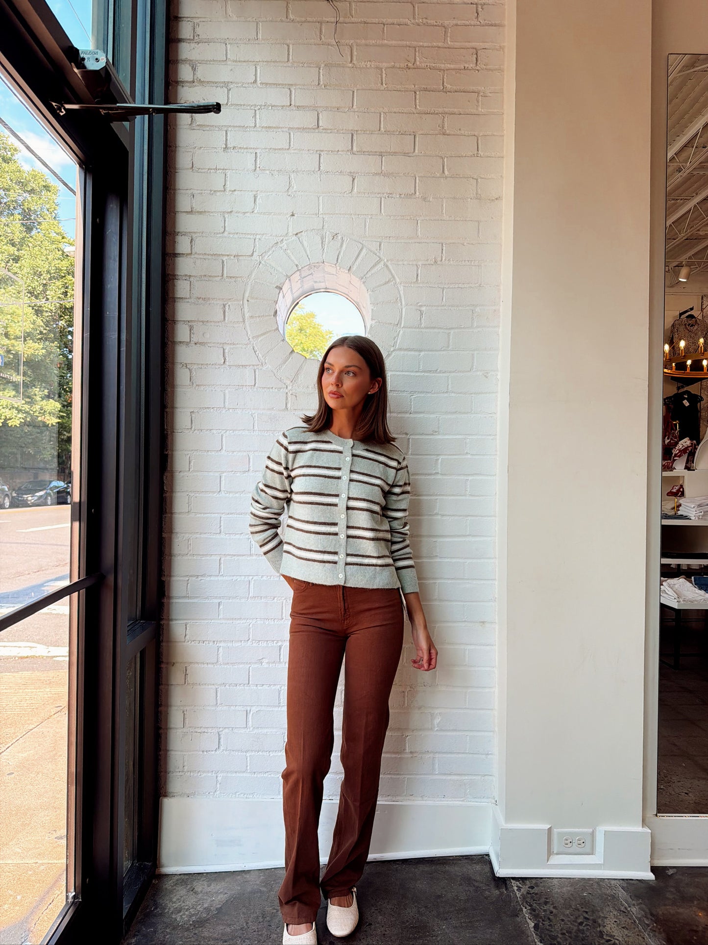 MEDINA STRIPE CARDIGAN