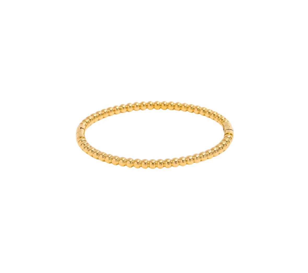 BEADED GOLD BANGLE BRACELET